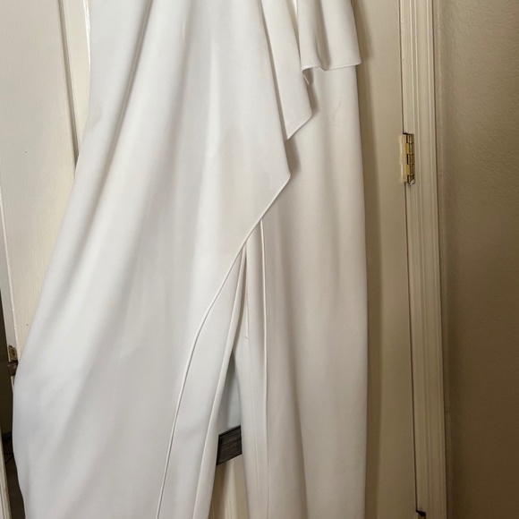 Adrianna  Papell  Elegant Ivory Pantsuit - Picture 3 of 5